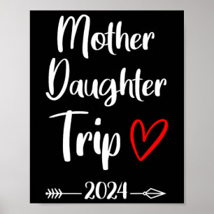Mutter Tochter Trip 2025 Familienurlaub Mama Matc Poster