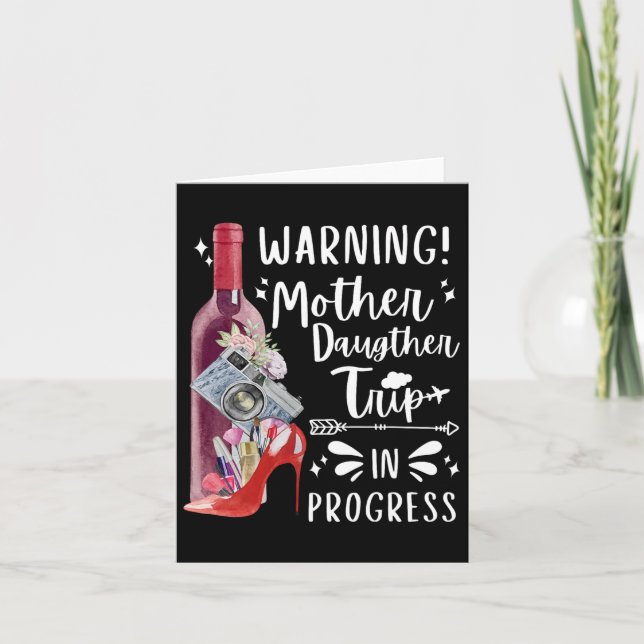 Mutter Tochter Trip 2025 Mama Matching Vaca Karte (Vorderseite)