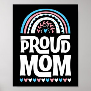 Mutter Transgender Pride Flagge Muttertag Bohemian Poster