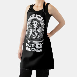 Mutter Trucker Schürze