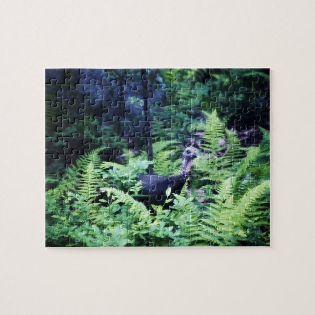 Mutter Türkei in Ferns Puzzle (Horizontal)