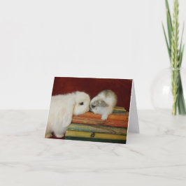 Mutter-u. Baby-Häschen Karte