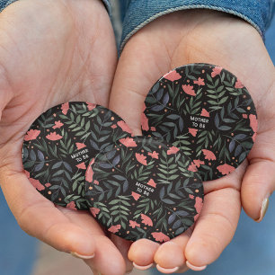 Mutter, um elegant Retro magischen Garten Button