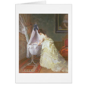 Mutter und Baby, 1869 (Öl auf Platte)