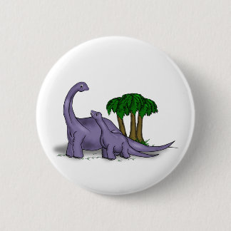 Mutter-und Baby-Dinosaurier Button