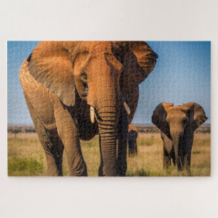 Mutter und Baby Elephant Puzzle