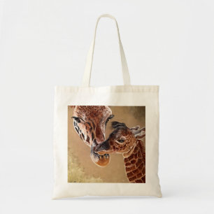 Mutter und Baby-Giraffe Tragetasche
