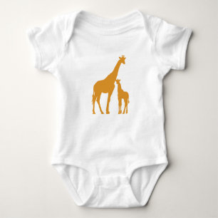 Mutter-und Baby-Giraffen-einteilige Baby-Kleidung Baby Strampler