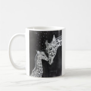 Mutter-und Baby-Giraffen-Tasse Tasse