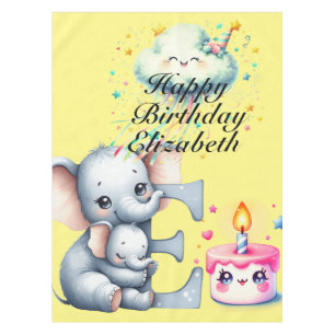 Mutter und Baby glücklich Geburtstag Tischdecke