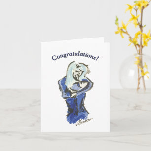 Mutter- und Baby-Gratulationskarte Karte