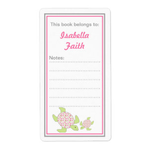 Mutter und Baby Sea Turtles Buchzeichen Babydusche