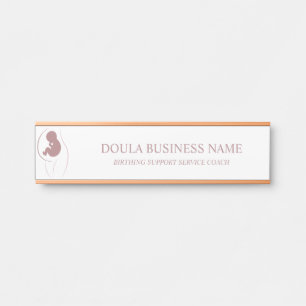 Mutter-und-Baby-Silhouette-Branding Türschild