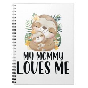 Mutter und Baby Sloths Meine Mami Lieben Me Tropic Notizblock