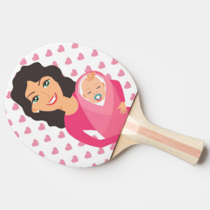 MUTTER UND BABY TISCHTENNIS SCHLÄGER