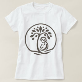 Mutter und Baby Tree Khaki Silhouette Birth, Gesch T-Shirt