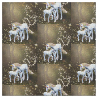 Mutter und Baby Unicorn Stoff