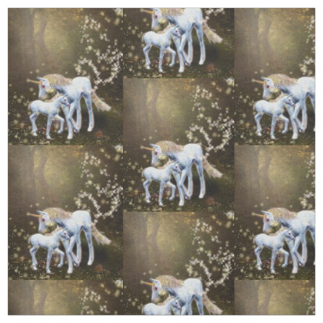 Mutter und Baby Unicorn Stoff (Muster)