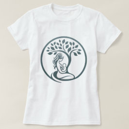 Mutter und Babybaum Einfache Silhouette Geburt, Ge T-Shirt