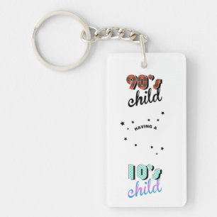 Mutter- und Babydekade der 90er/2010er Jahre Schlüsselanhänger