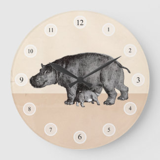 Mutter- und Babyuhr Große Wanduhr