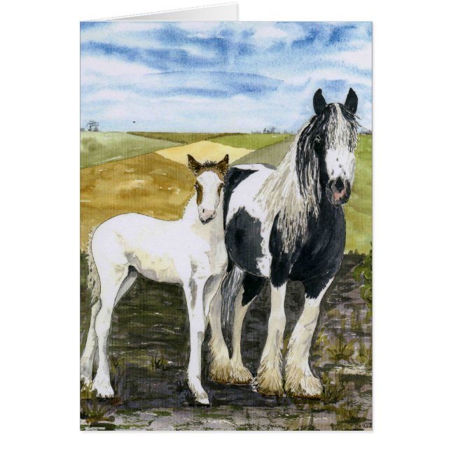 'Mutter und Foal'-Karte (Vorne)