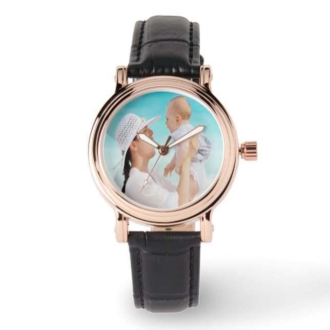 Mutter und Foto Armbanduhr (Vorderseite)