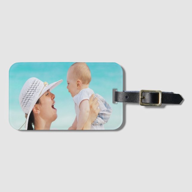 Mutter und Foto Gepäckanhänger (Vorderseite (Horizontal))