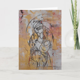 Mutter und I (b) - Gruß-Karte Karte