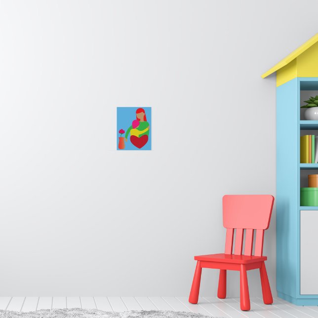 Mutter und Kind_02 Poster (Kinderzimmer 1)