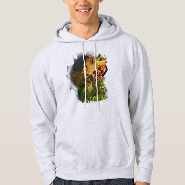 Mutter und Kind Afrikas Hoodie (Vorderseite)