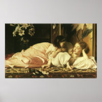 Mutter und Kind (alias Cherries) von Lord Leighton