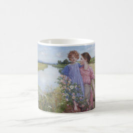 Mutter und Kind am Fluss Mit wilden Rose Kaffeetasse