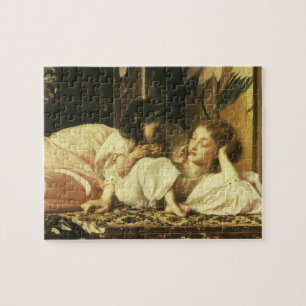 Mutter und Kind (auch Kirschen) von Lord Leighton Puzzle