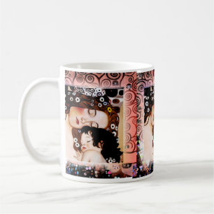 Mutter und Kind durch Collage Gustav Klimt Kaffeetasse