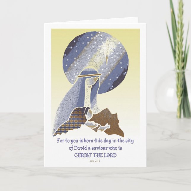 Mutter und Kind Feiertagskarte (Vorderseite)