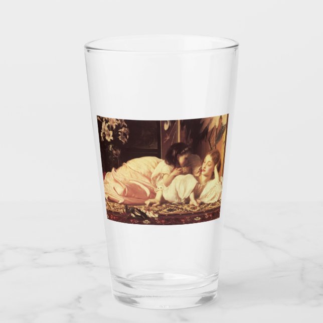 Mutter und Kind (Frau und Tochter) Glas (Vorderseite)