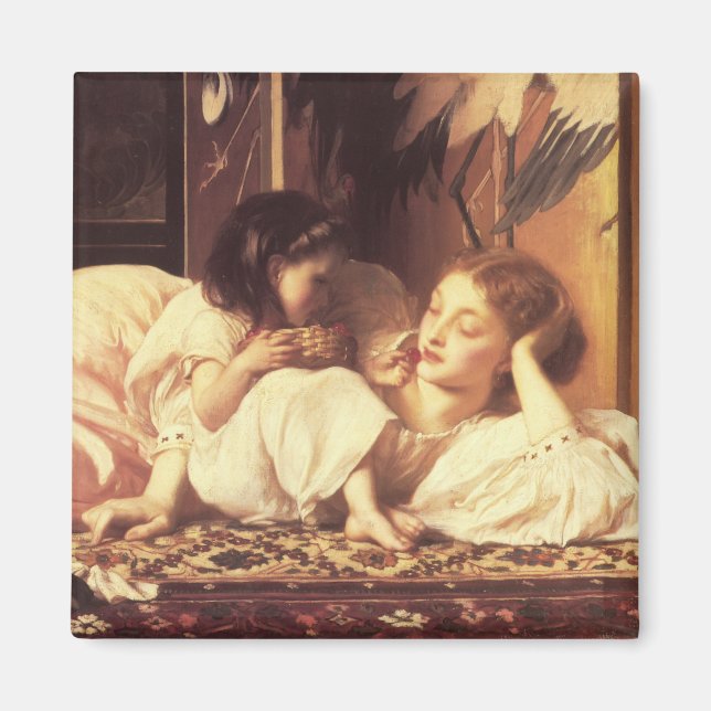 Mutter und Kind (Frau und Tochter) Magnet (Vorne)