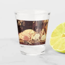 Mutter und Kind (Frau und Tochter) Schnapsglas