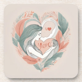 Mutter und Kind Getränkeuntersetzer