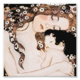 Mutter und Kind Gustav Klimt Fotodruck
