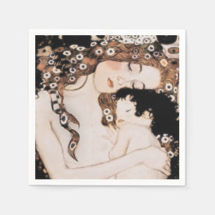Mutter und Kind Gustave Klimt Serviette
