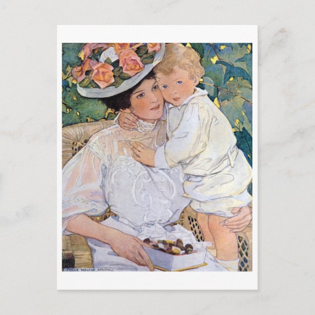 Mutter und Kind, Jessie Willcox Smith Postkarte (Vorderseite)