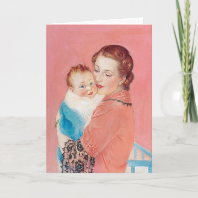 Mutter und Kind Karte (Vorderseite)