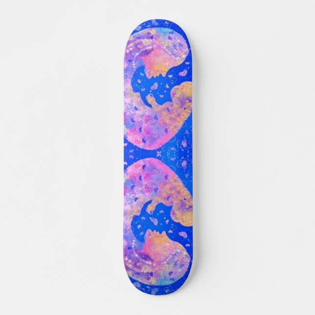 Mutter und Kind - Liebe - Kunst Skateboard (Vorne)