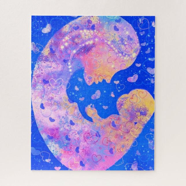 Mutter und Kind - Liebe Puzzle (Vertikal)