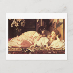 Mutter und Kind - Lord Frederick Leighton Postkarte