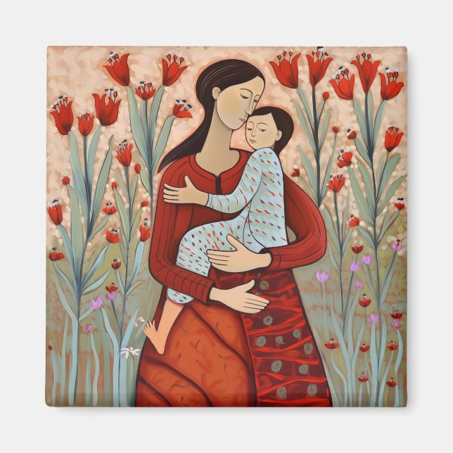 Mutter und Kind Magnet (Vorne)