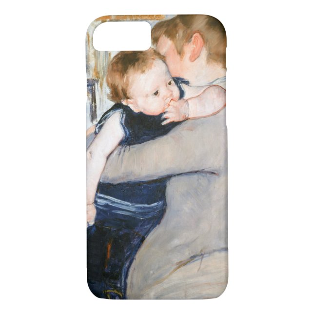 Mutter und Kind, Mary Cassatt Case-Mate iPhone Hülle (Rückseite)