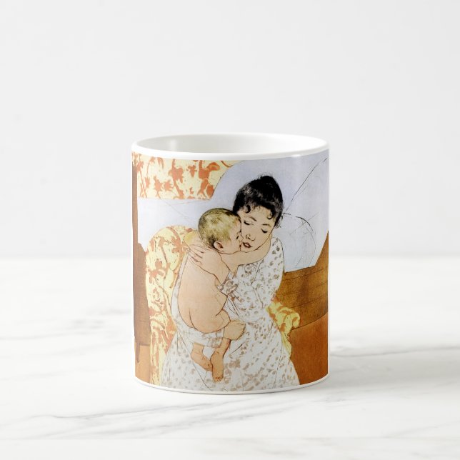 Mutter und Kind, Mary Cassatt Kaffeetasse (Mittel)